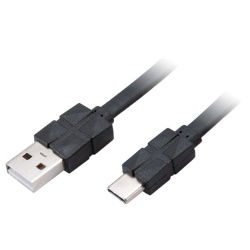 Akasa AK-CBUB43-03BK USB cable 0.3 m USB 2.0 USB A USB C Black