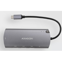 Axagon HMC-6M2 laptop dock/port replicator USB 3.2 Gen 1 (3.1 Gen 1) Type-C Aluminium