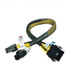 Akasa PSU extension cable splits 4+4 0.3 m