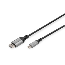 Digitus 8K DisplayPort Adapter Cable, Mini DP to DP