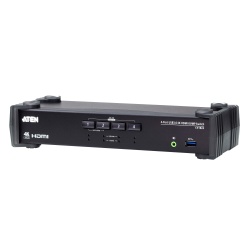 ATEN 4-Port USB 3.0 4K HDMI KVMP™ Switch with Audio Mixer Mode