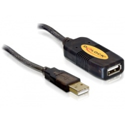 DeLOCK 82446 USB cable 10 m USB 2.0 USB A Black