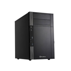 Silverstone PS07B Mini Tower Black, Silver