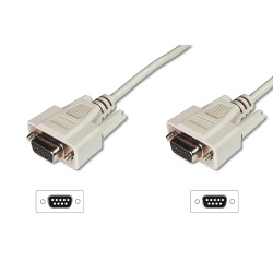 Digitus Datatransfer connection cable, D-Sub9/F - D-Sub9/F