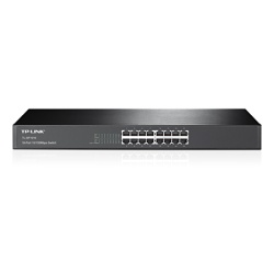 TP-Link TL-SF1016 Unmanaged Fast Ethernet (10/100) 1U Black