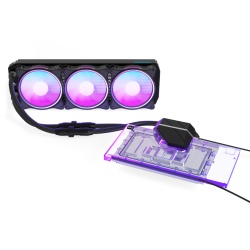 Alphacool Eiswolf 2 AIO Graphics card All-in-one liquid cooler 12 cm Black, Transparent 1 pc(s)