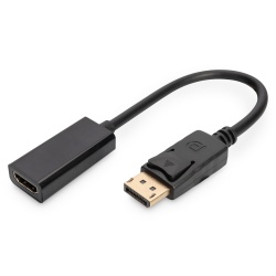 Digitus DisplayPort Adapter / Converter, DP/M - HDMI type A/F