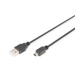 Digitus USB 2.0 Connection Cable, Type A to Mini B