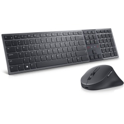 DELL KM900 keyboard Mouse included RF Wireless + Bluetooth QWERTZ German Graphite
