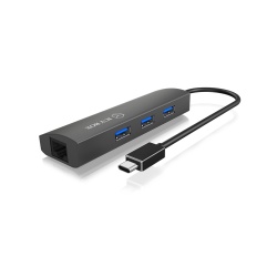 ICY BOX IB-HUB1406-C USB 3.2 Gen 1 (3.1 Gen 1) Type-C Anthracite