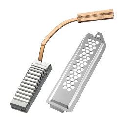 GRAUGEAR G-PS5HS01-COV computer cooling system Solid-state drive Heatsink/Radiatior Copper, Silver