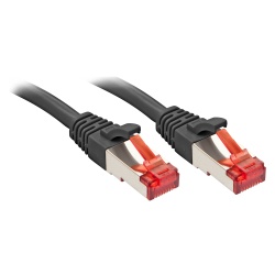 Lindy Cat6 S/FTP 0.3m networking cable Black S/FTP (S-STP)