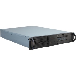 Inter-Tech 2U-2129N Rack Black, Silver