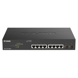 D-Link DGS-1100-10MPV2 Managed L2 Gigabit Ethernet (10/100/1000) Power over Ethernet (PoE) 1U Black