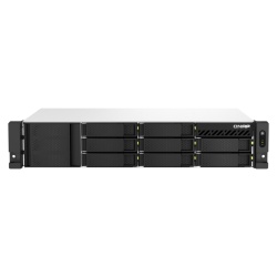 QNAP TS-864EU-RP-8G NAS/storage server Rack (2U) Ethernet LAN Black