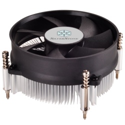 Silverstone NT09-115X Processor Cooler 9.2 cm Aluminium, Black