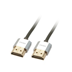 Lindy 1m CROMO Slim High Speed HDMI Cable with Ethernet