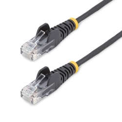 StarTech.com 1 m CAT6 Cable - Slim - Snagless RJ45 Connectors - Black