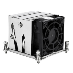 Silverstone XE02-2066 Processor Cooler 6 cm Black, Stainless steel