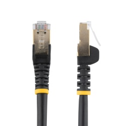 StarTech.com 1.5 m CAT6a Patch Cable - Shielded (STP) - 100% Copper Wire - Snagless Connector - Black