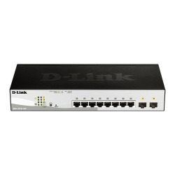 D-Link DGS-1210-10P Managed L2 Gigabit Ethernet (10/100/1000) Power over Ethernet (PoE) 1U Black