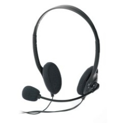 Ednet Headset Wired Calls/Music Black