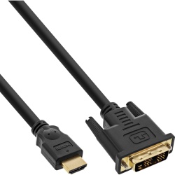 InLine HDMI to DVI Cable HDMI male / DVI 18+1 male gold plated 0.5m