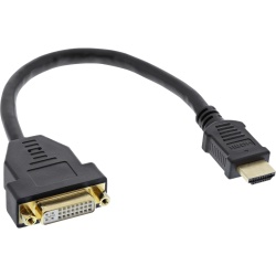 InLine HDMI-DVI Adapter HDMI A male / DVI female 0.2m