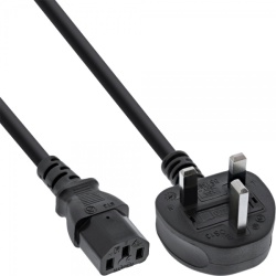InLine 4043718022748 power cable Black 1.8 m BS 1363 C13 coupler
