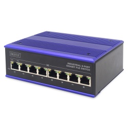 ASSMANN Electronic DN-651121 network switch Gigabit Ethernet (10/100/1000) Power over Ethernet (PoE) Black, Blue