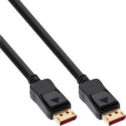 InLine DisplayPort 1.4 cable, 8K4K, black, gold, 1.5m