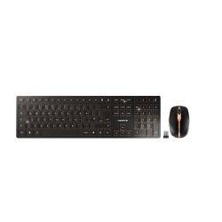 CHERRY DW 9100 SLIM keyboard Mouse included RF Wireless + Bluetooth QWERTY English Black