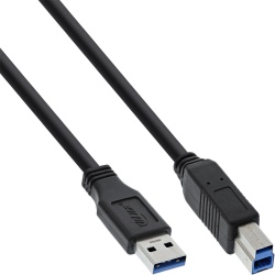 InLine 35330 USB cable 3 m USB 3.2 Gen 1 (3.1 Gen 1) USB A USB B Black
