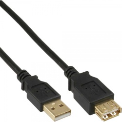 InLine 4043718125128 USB cable 5 m USB 2.0 USB A Black