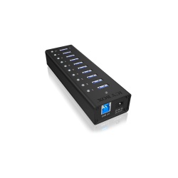 ICY BOX IB-AC6110 USB 3.2 Gen 1 (3.1 Gen 1) Type-B 5000 Mbit/s Black