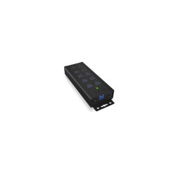 ICY BOX IB-HUB1703-QC3 USB 3.2 Gen 1 (3.1 Gen 1) Type-B 5000 Mbit/s Black