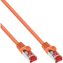 InLine Patch Cable S/FTP PiMF Cat.6 250MHz PVC copper orange 3m