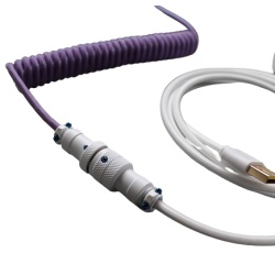 Ducky Premicord USB cable 1.8 m USB A USB C Purple, White