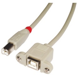 Lindy 31801 USB cable 1 m USB 2.0 USB B Grey