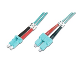 Digitus Fiber Optic Multimode Patch Cord, OM 3, LC / SC