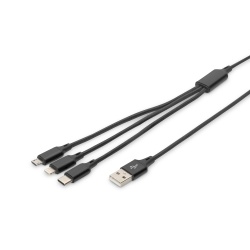 Digitus 3-in-1 charging cable