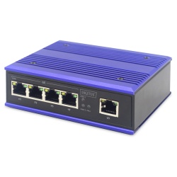 ASSMANN Electronic DN-651118 network switch Gigabit Ethernet (10/100/1000) Black, Blue