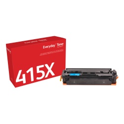 Everyday ™ Cyan Toner by Xerox compatible with HP 415X (W2031X), High capacity