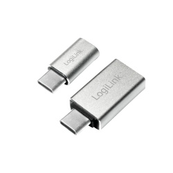 LogiLink AU0040 cable gender changer USB 3.1 C USB 3.0 A, Micro USB 2.0 Aluminium