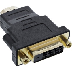 InLine HDMI to DVI Adapter male / 24+1 female gold plated, 4K2K