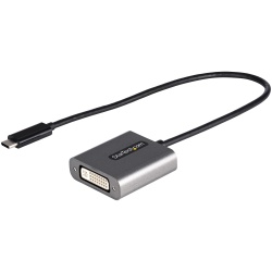 StarTech.com USB C to DVI Adapter - 1920x1200p USB-C to DVI-D Adapter Dongle - USB Type C to DVI Display/Monitor - Video Converter - Thunderbolt 3 Compatible - 12