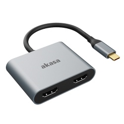 Akasa AK-CBCA26-18BK USB graphics adapter Aluminium