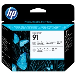 HP 91 Photo Black and Light Gray DesignJet Printhead