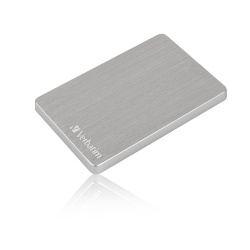 Verbatim Store 'n' Go ALU Slim Portable Hard Drive 2TB Silver