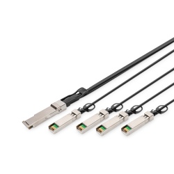 Digitus 40G QSFP+ to 4XSFP+ Direct Attach Cable 1m